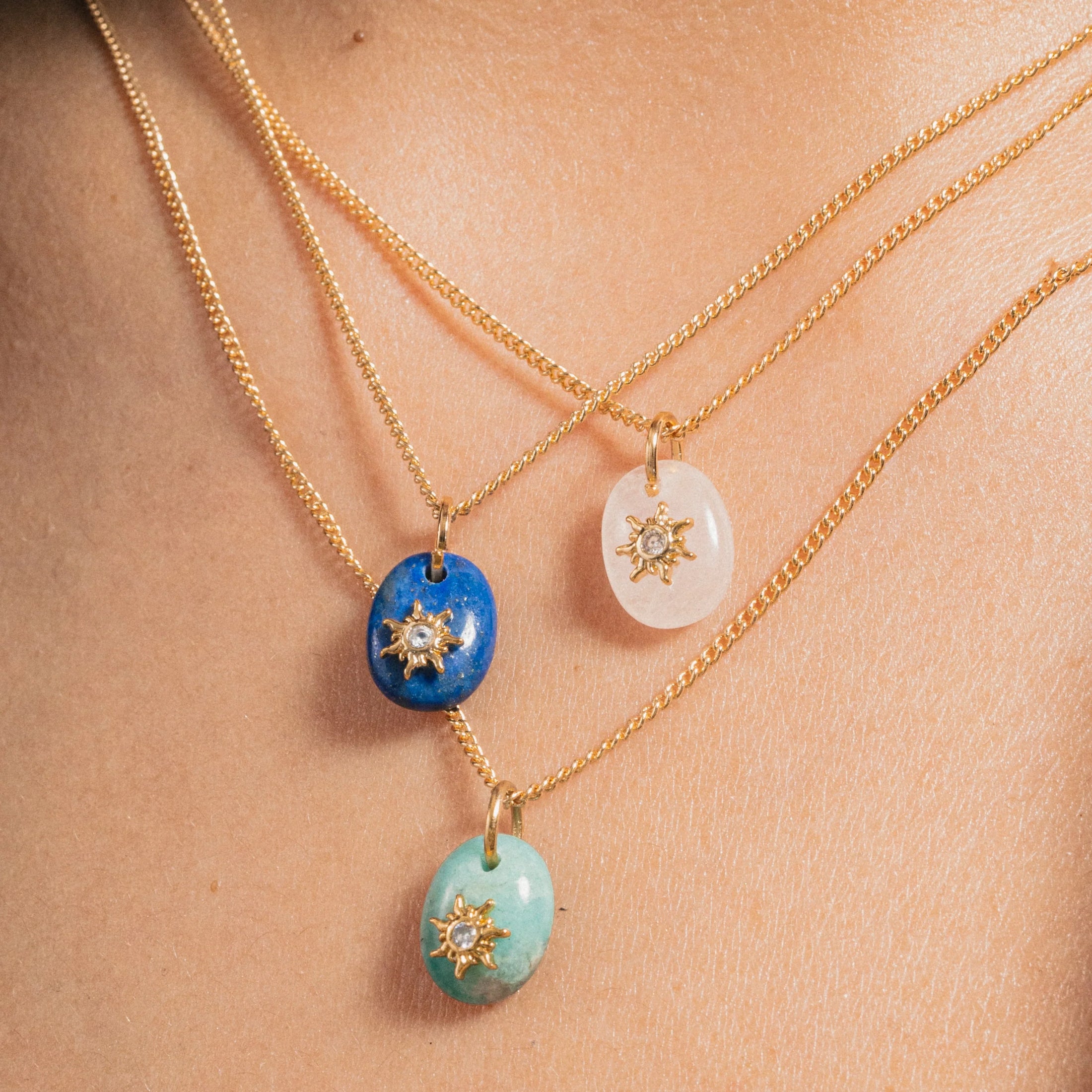 Layering necklaces