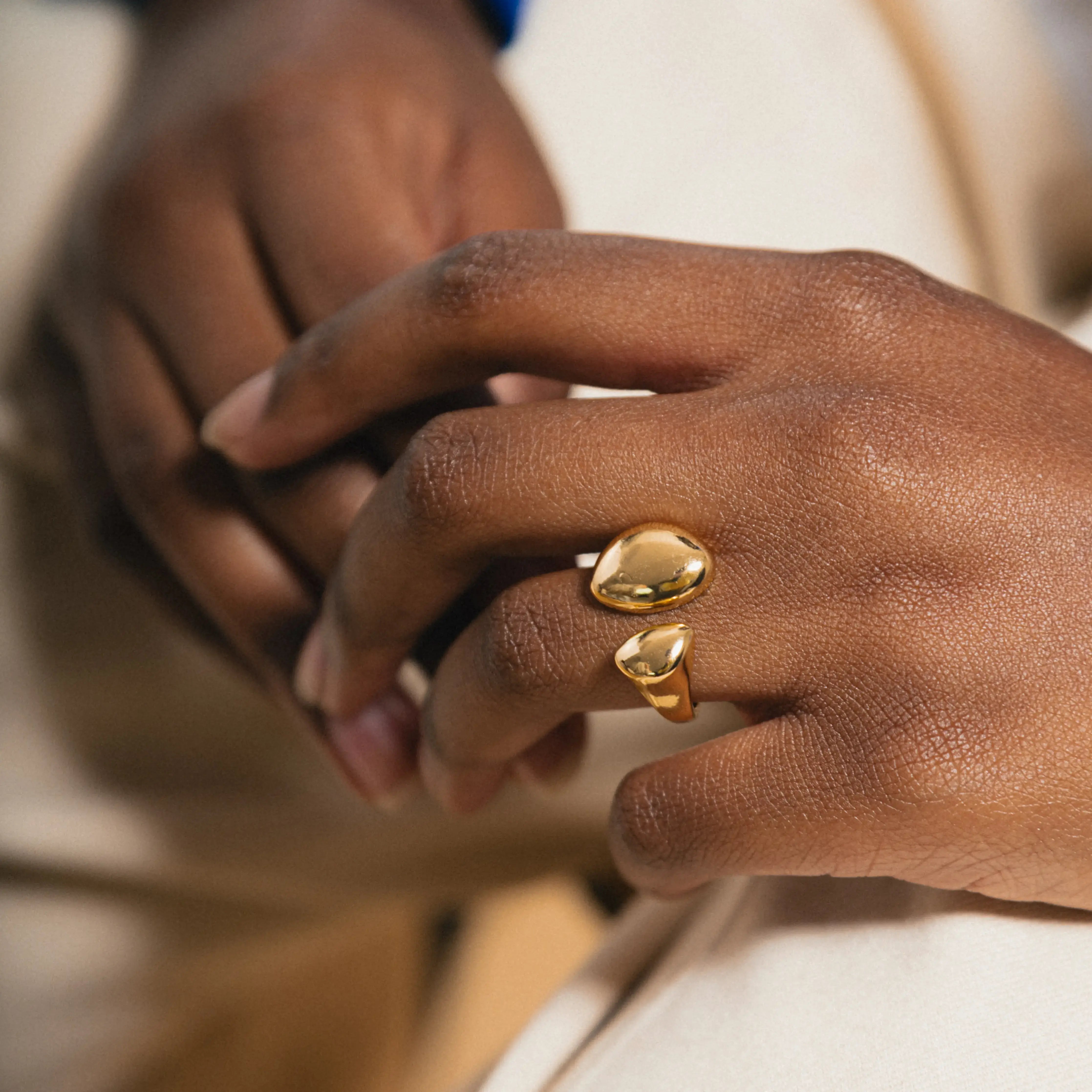 THE CAPRICE RING - 18K Gold Plated Feature Ring