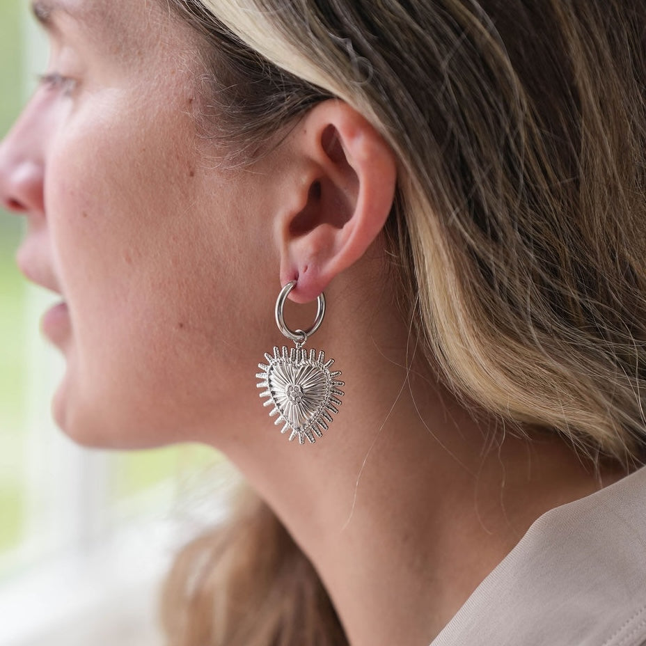 Amour Heart Drop Earrings