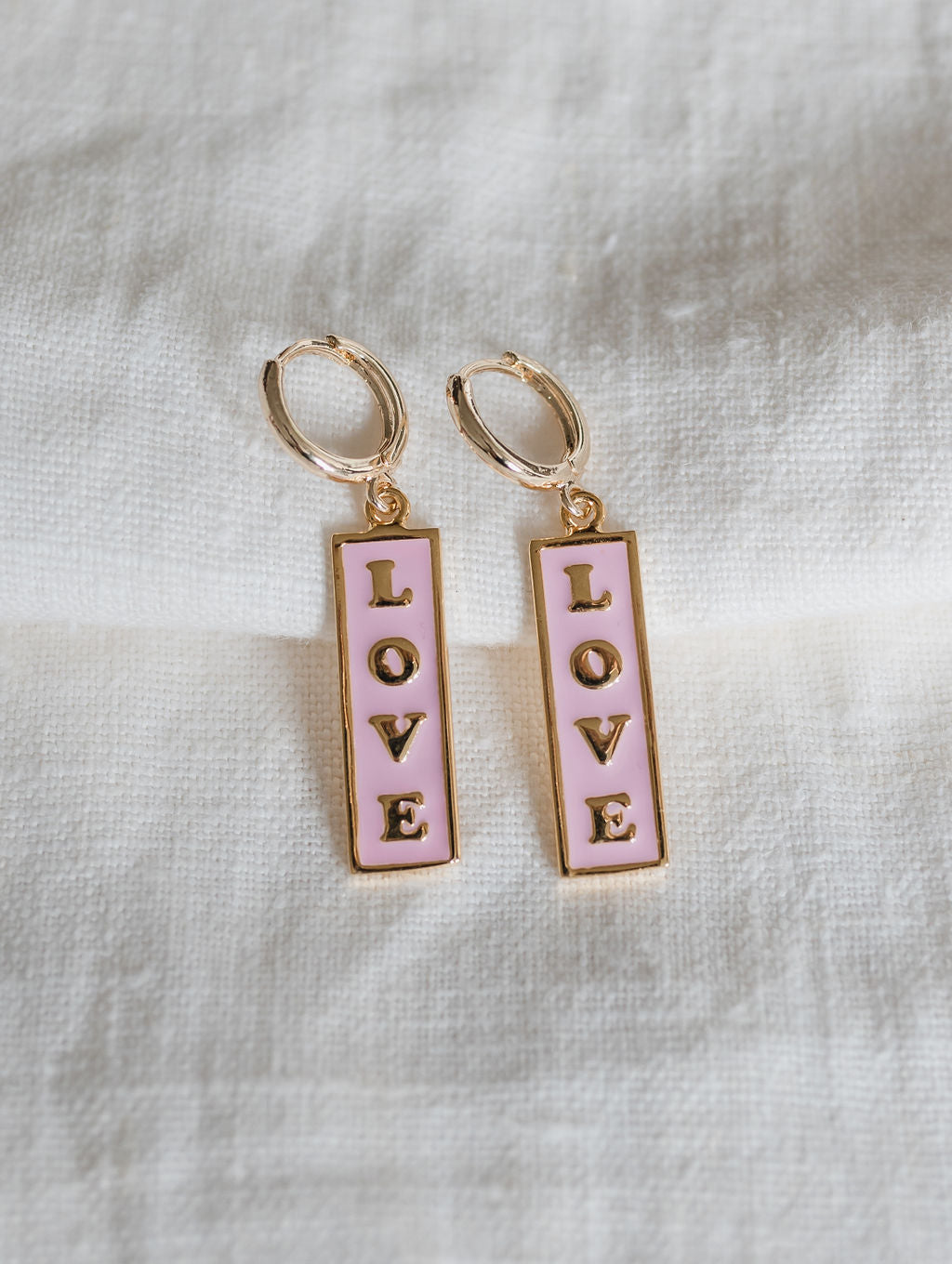YOU GOT THE LOVE (24k Gold plated and enamel drop earring’s)