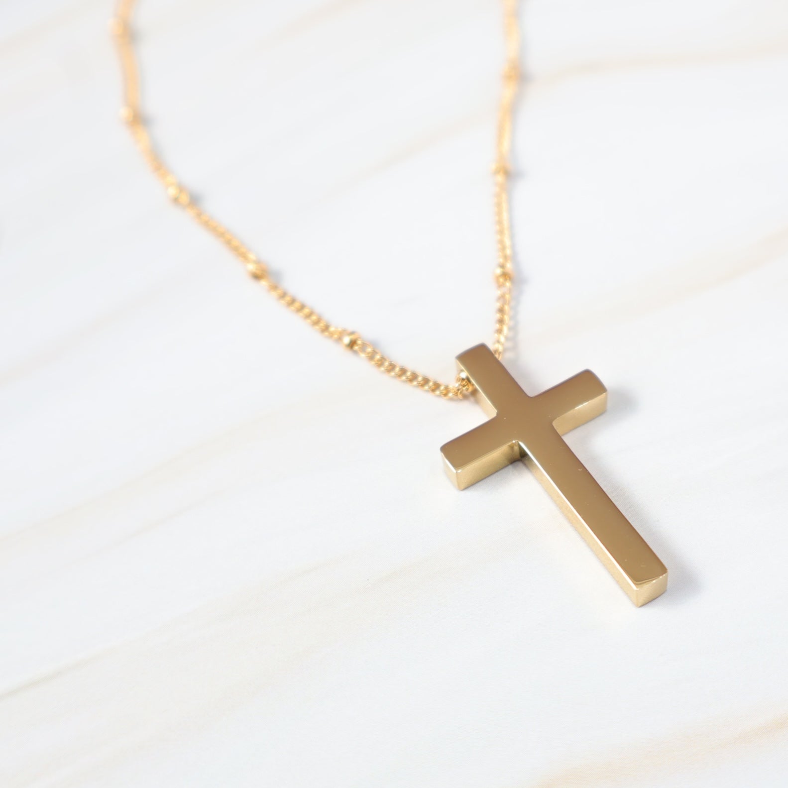 THE FAITH - Gold Cross Necklace