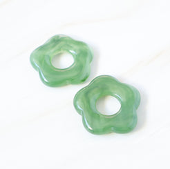  flower earring hoops charms