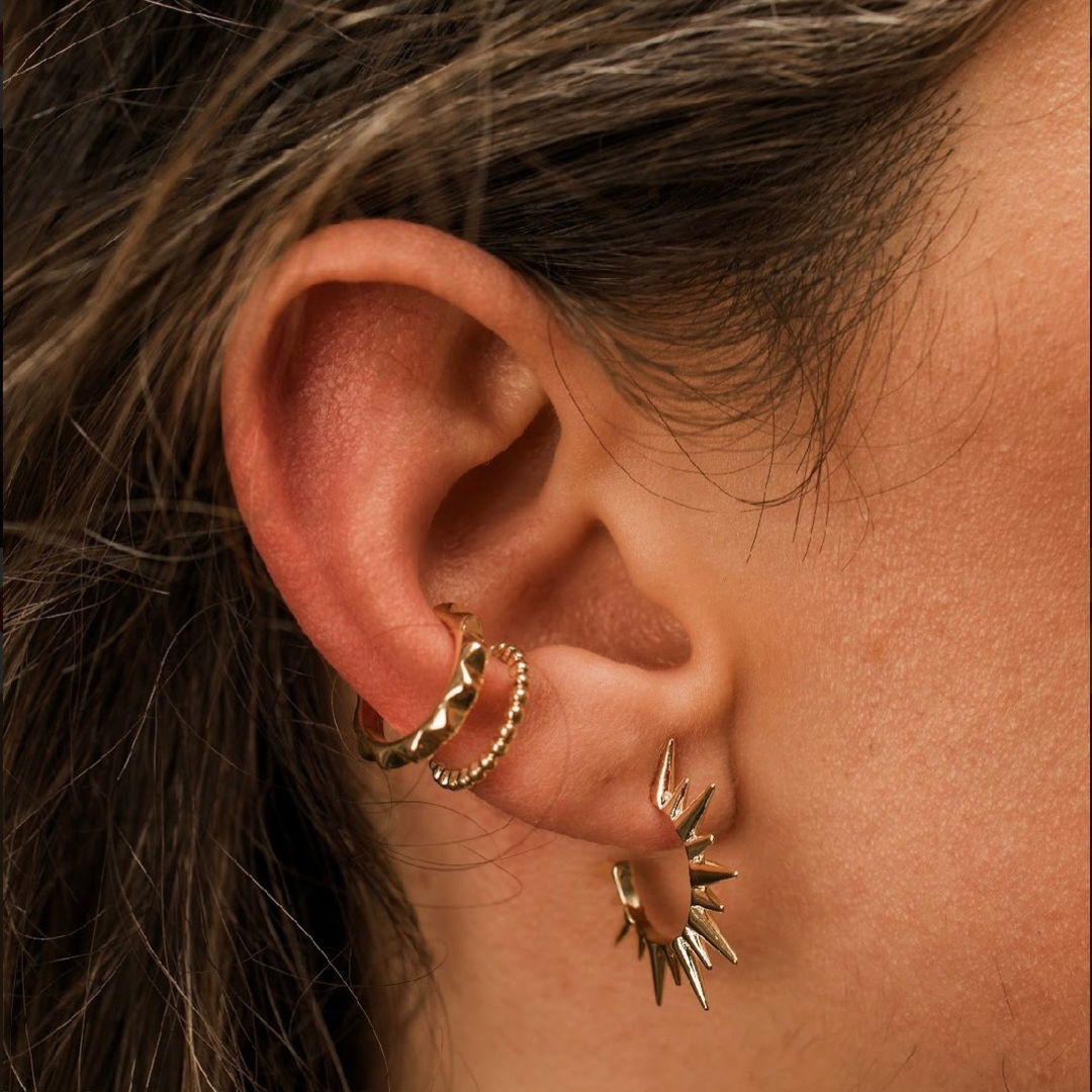 THE ZIGGY CUFF - 18K Gold Plated Geometric Ear Cuff