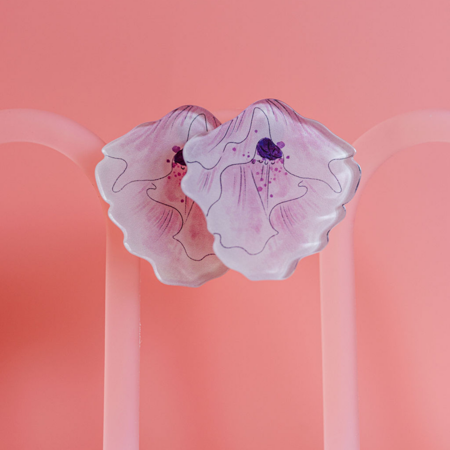 THE PEONY - Flower Statement Earring
