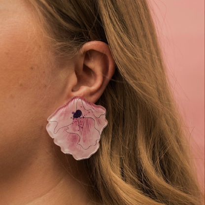 THE PEONY - Flower Statement Earring