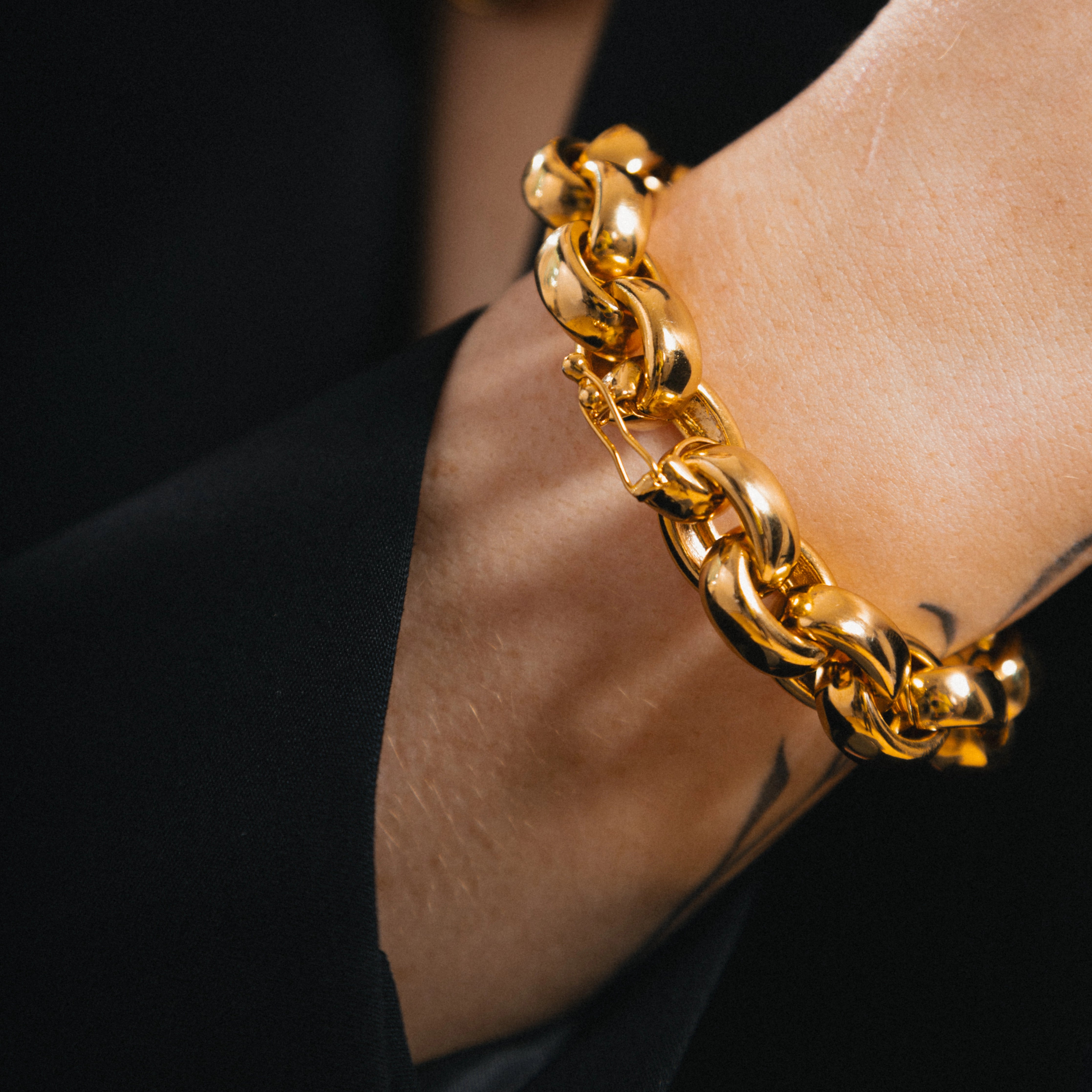 THE VALERIE BRACELET-  Rolo 24k Gold plated signature bracelet