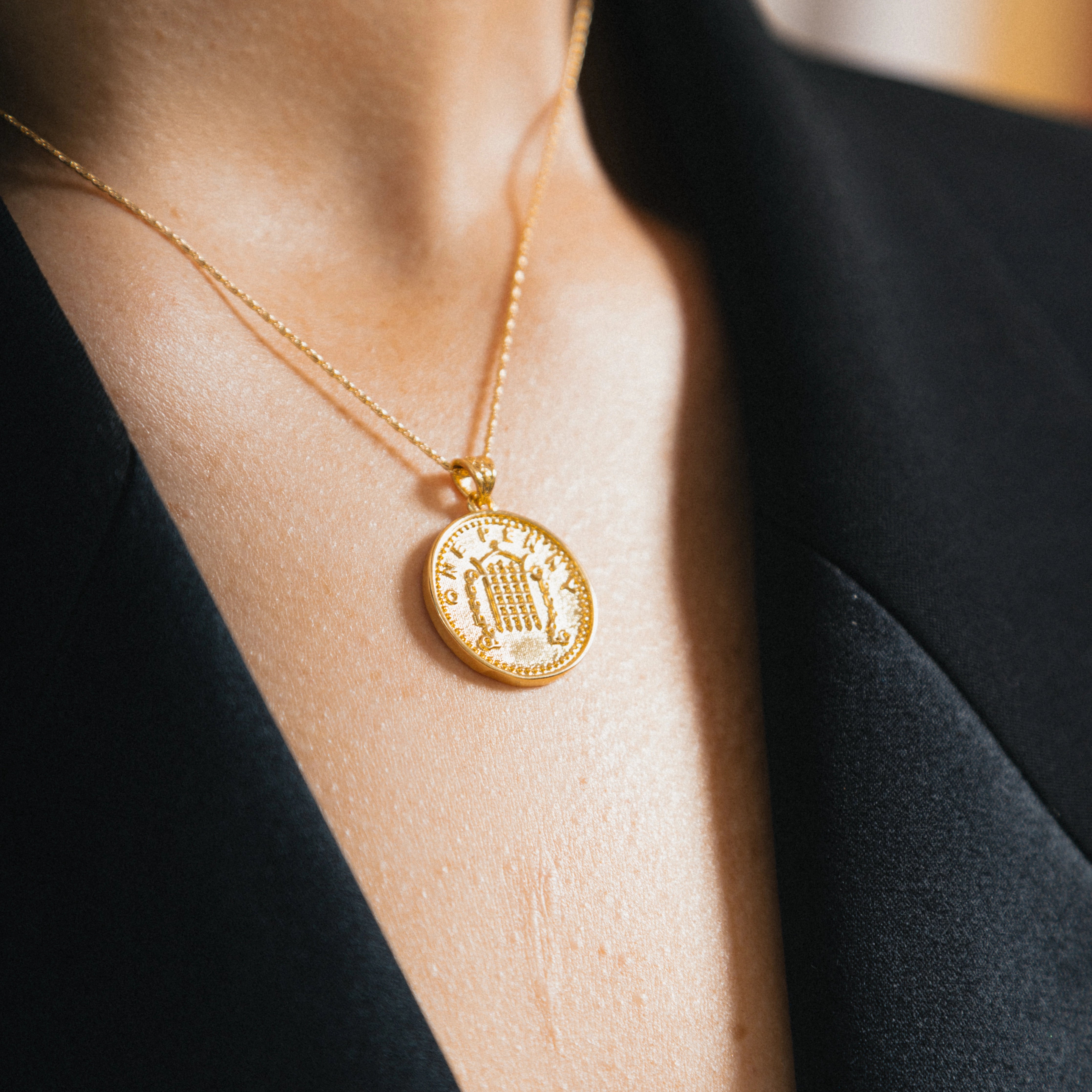 THE PENNY NECKLACE - Gold Penny Coin Necklace