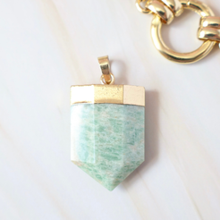 amazonite necklace pendant
