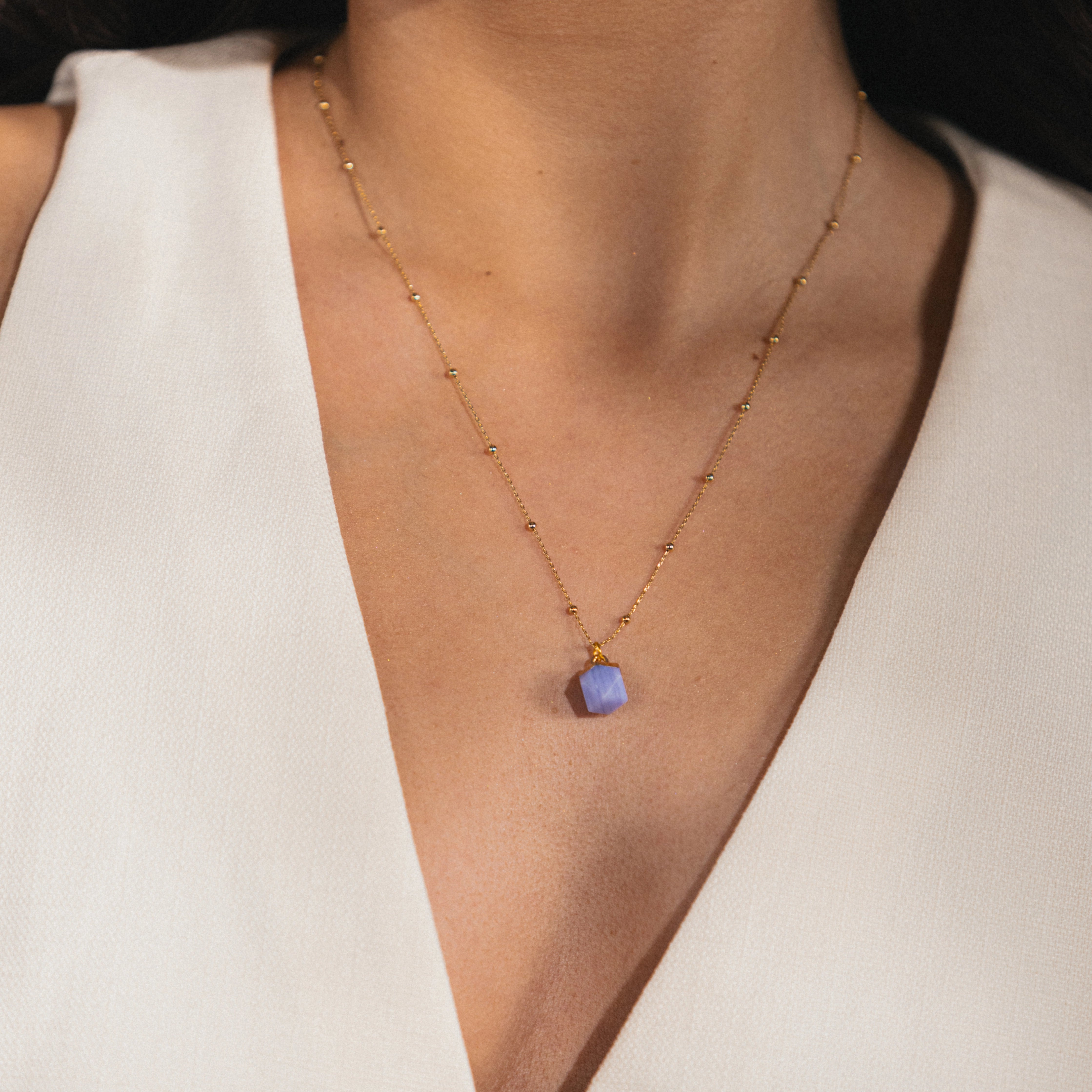 blue jasper gemstone necklace 