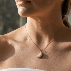 crescent moon pendant necklace 