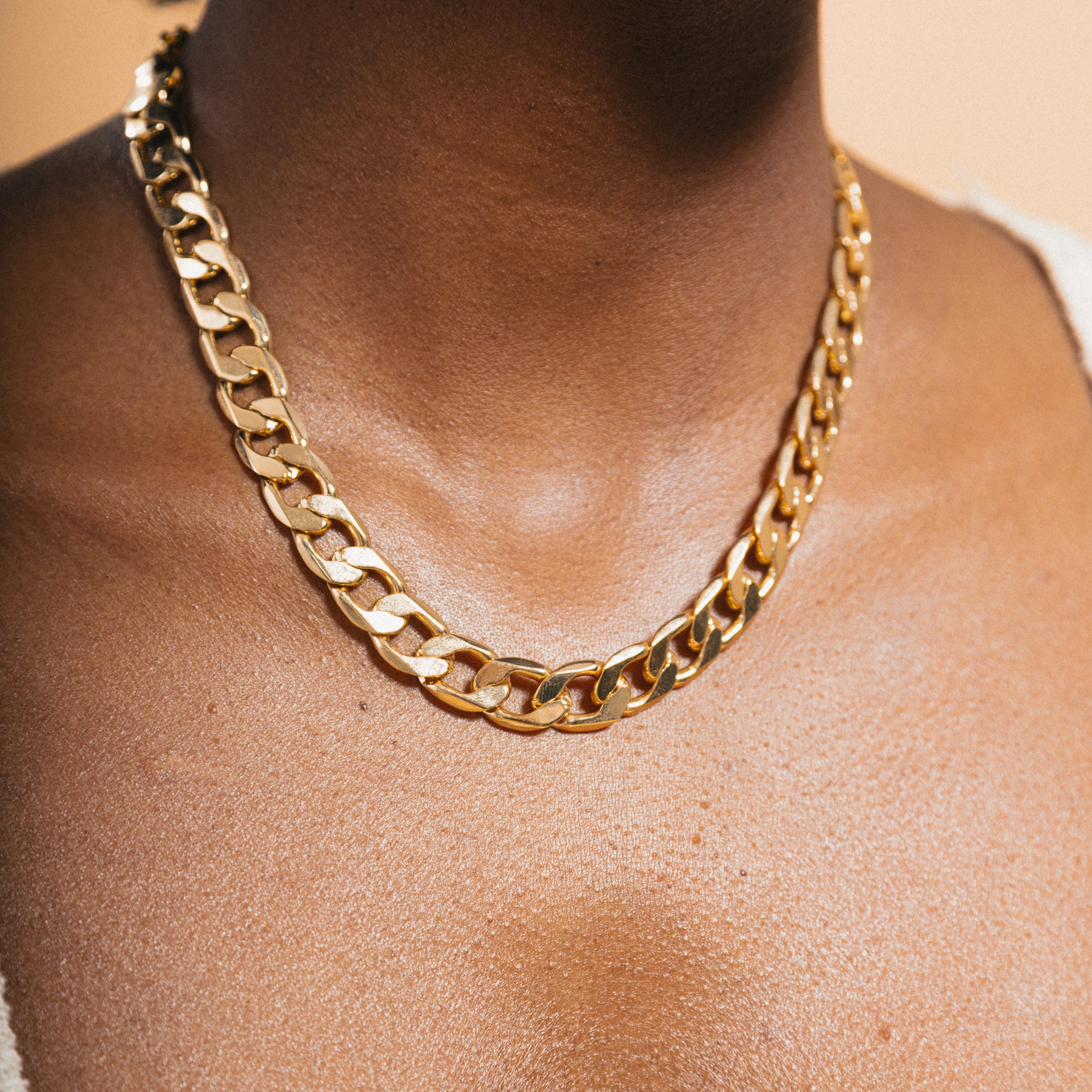 gold Cuba chain necklace 