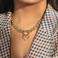 gold phoenix necklace pendant