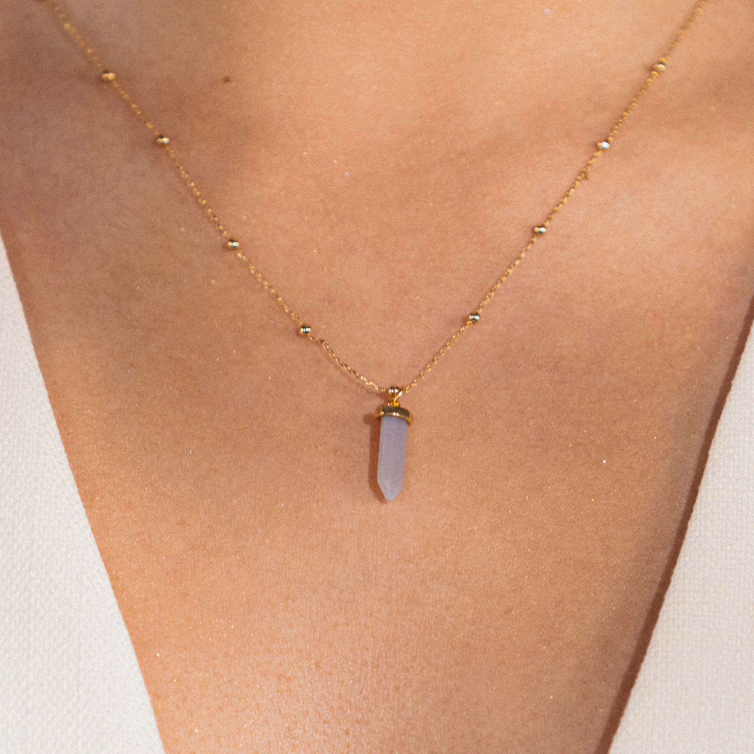 grey agate gemstone pendant 