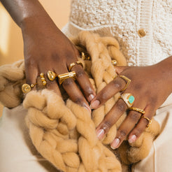 jade stone gold statement ring 