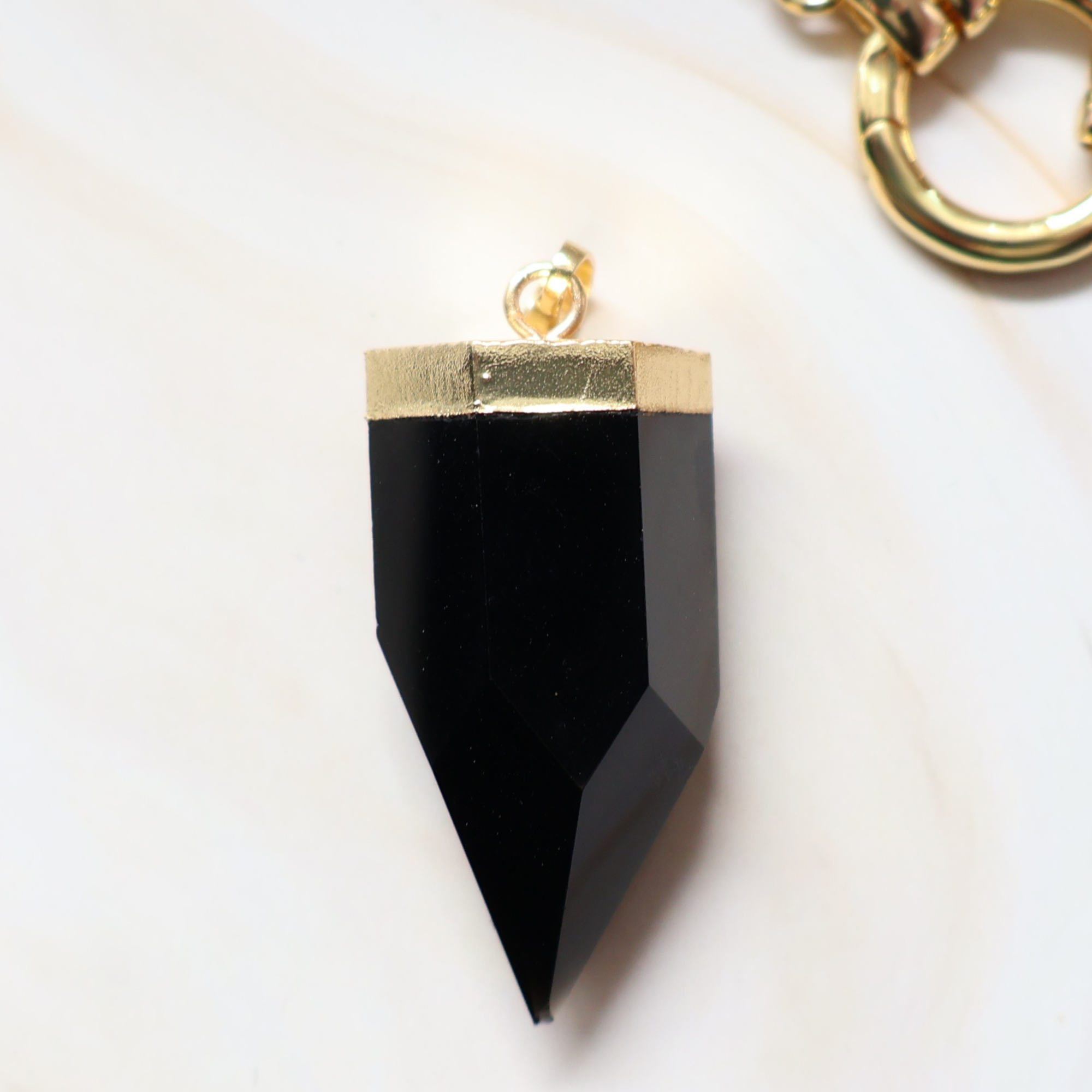 OBSIDIAN NECKLACE CHARM ONLY