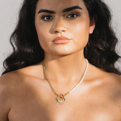 SPREAD YOUR WINGS - The Darcie necklace with Gold Phoenix Pendant
