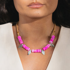 OPALINE DREAM - Pink and Blue Opal Gemstone Necklace