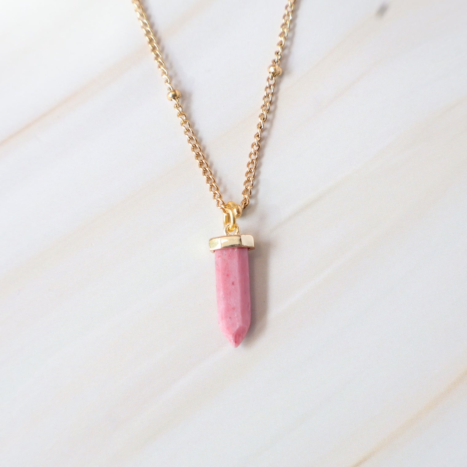 redwood gemstone necklace 