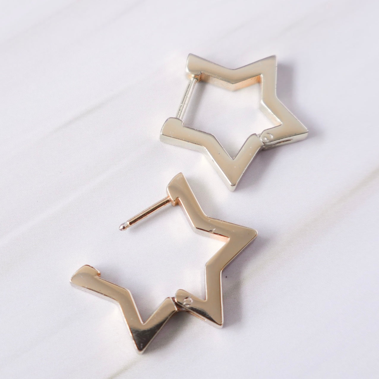 star hoop earrings 