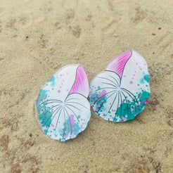 sea shell statement earrings