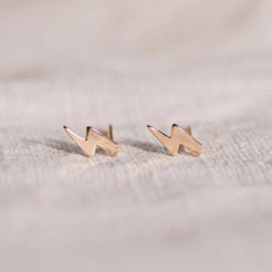 gold lightning bolt studs 